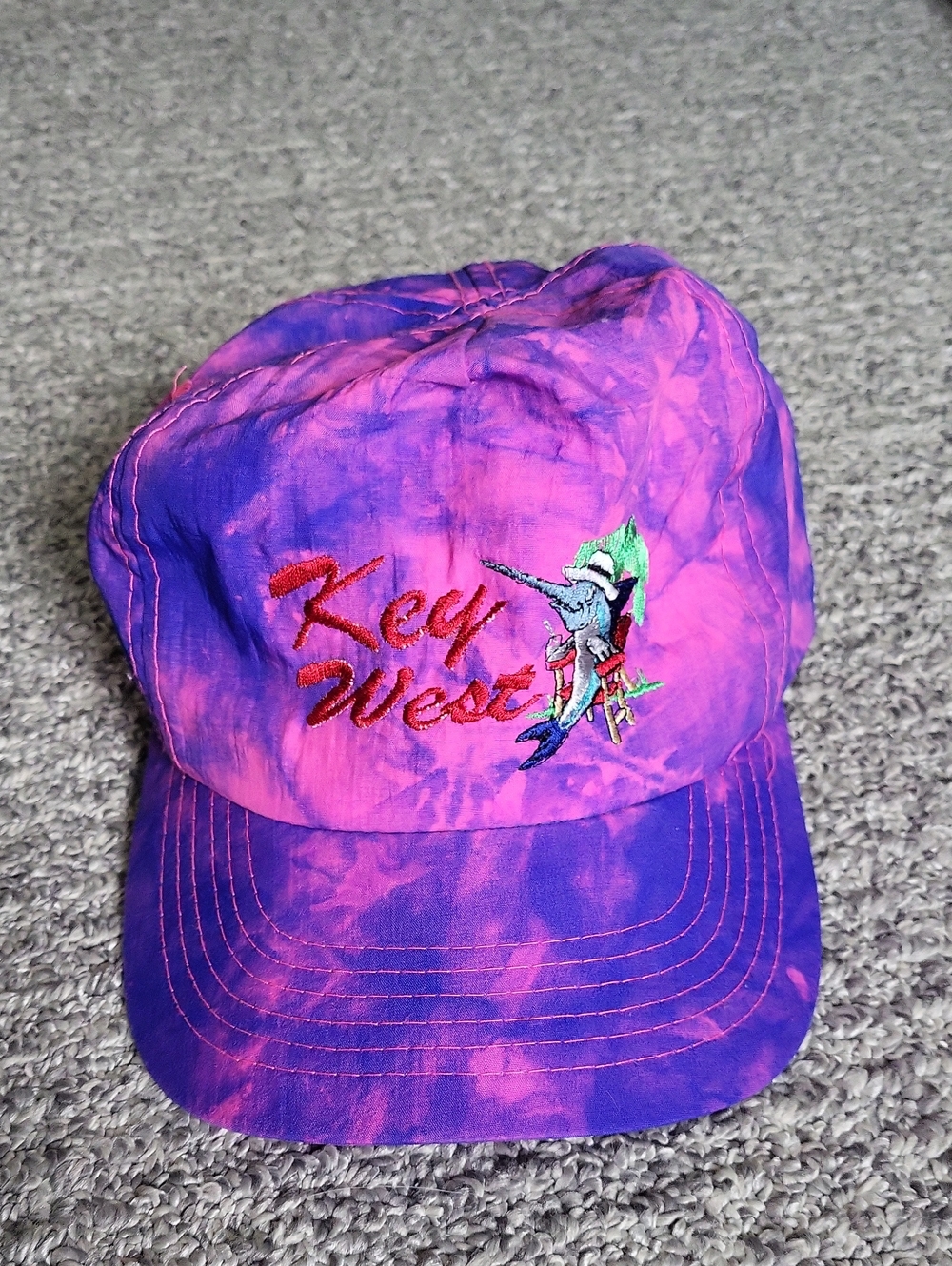 Vintage Key West Tie-Dye Trucker Style Cap